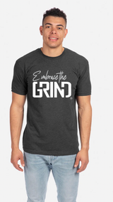 Embrace the Grind Short Sleeve Tee Shirt Black/Silver/White