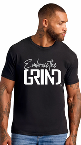 Embrace the Grind Short Sleeve Tee Shirt Black/Silver/White