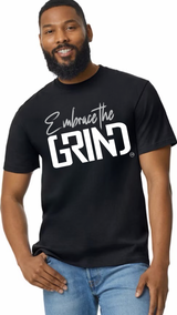 Embrace the Grind Short Sleeve Tee Shirt Black/Silver/White