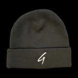 Grind Mode Gear Knit-Cuff Beanie (Black/white)