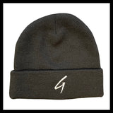 Grind Mode Gear Knit-Cuff Beanie (Black/white)
