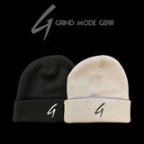 Grind Mode Gear Knit-Cuff Beanie (Black/white)