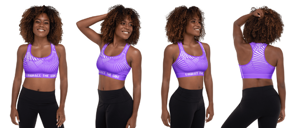 Embrace the GRIND Sport Bra Purple