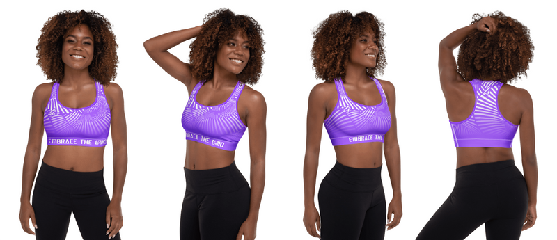 Embrace the GRIND Sport Bra Purple