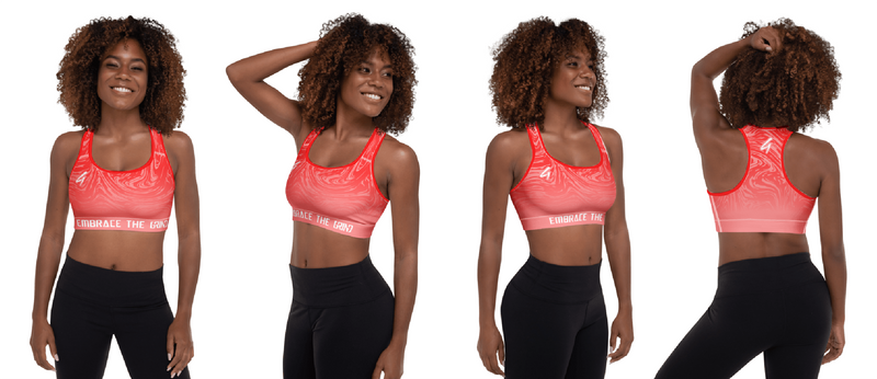 Embrace the GRIND Sport Bra Red