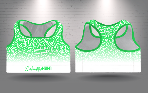 Embrace the GRIND Sport Bra Green