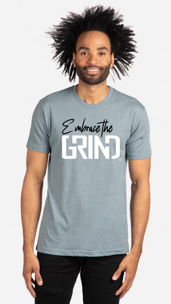 Embrace the GRIND Tee shirt Washed Grey