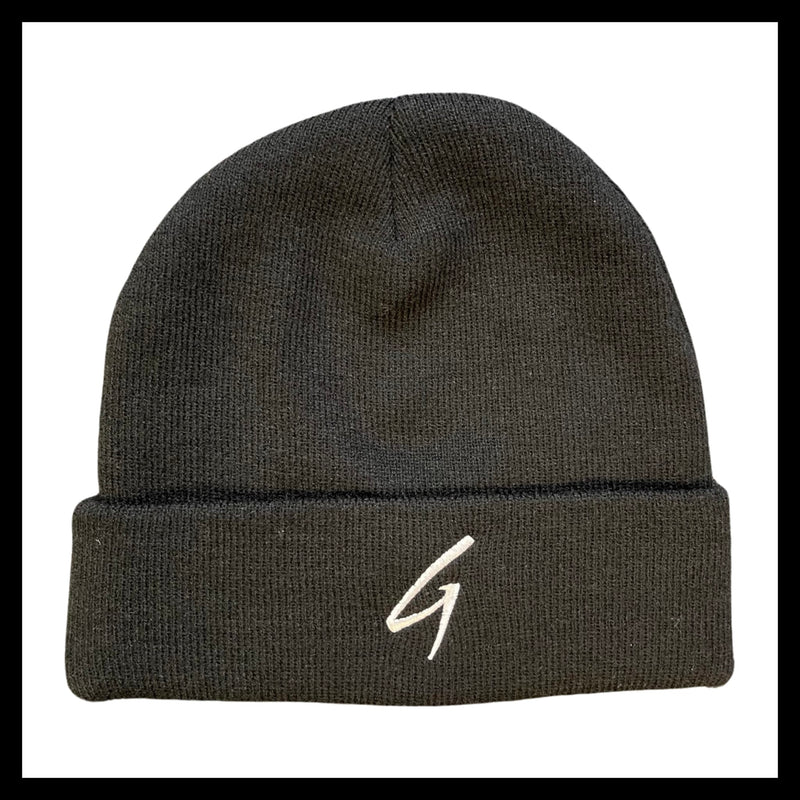 Grind Mode Gear Knit-Cuff Beanie  (Black/white)