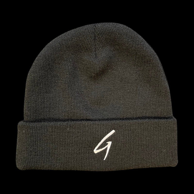 Grind Mode Gear Knit-Cuff Beanie  (Black/white)