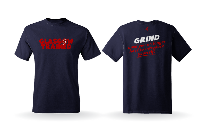 Grind Mode Gear Glasgow Trained Tee (Blue)