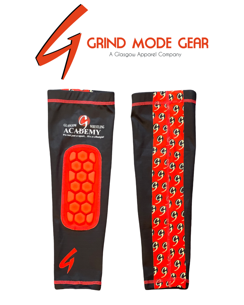 Grind Mode Gear Glasgow Trained Multi Bubble Sleeve Knee Pad (Black/Red)