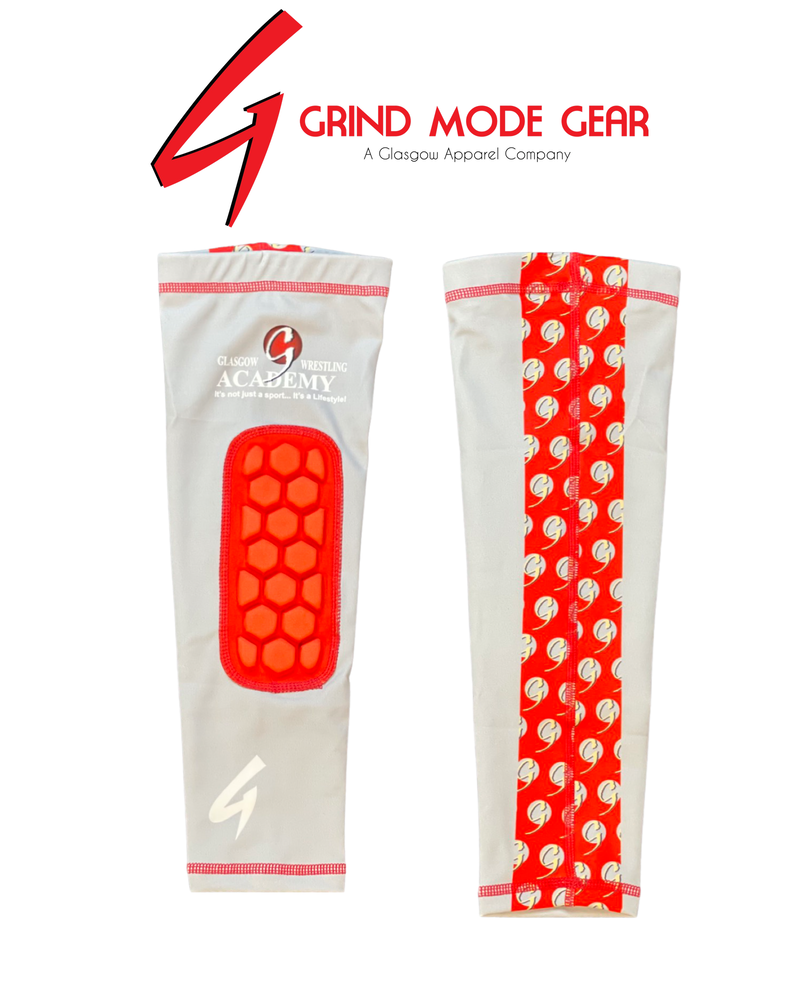 Grind Mode Gear Glasgow Trained Multi Bubble Sleeve Knee Pad (Grey/Red)