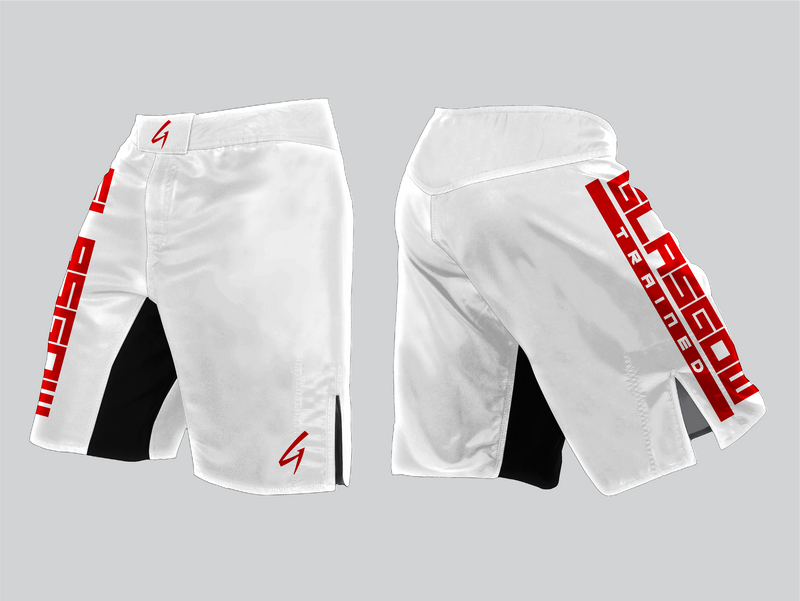 Glasgow Trained MMA Shorts (White)