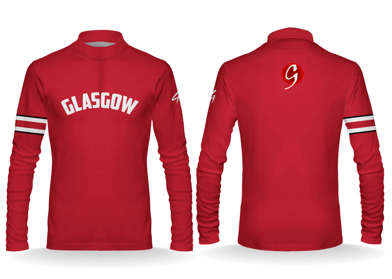 Glasgow Trained Quarter Zip Jackets (Red)