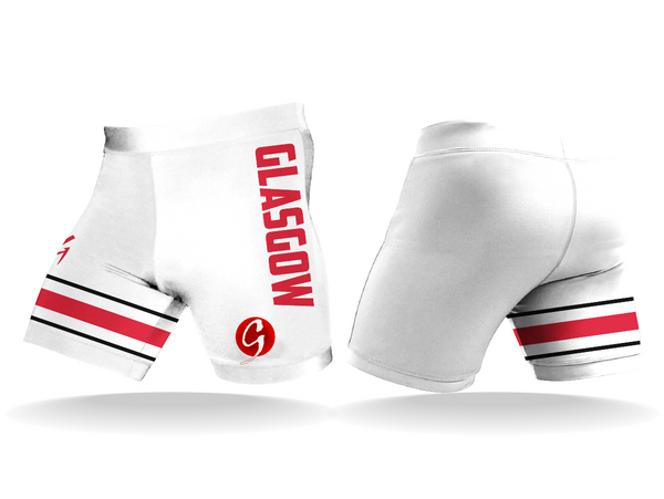 Glasgow Trained Compression Shorts (White)