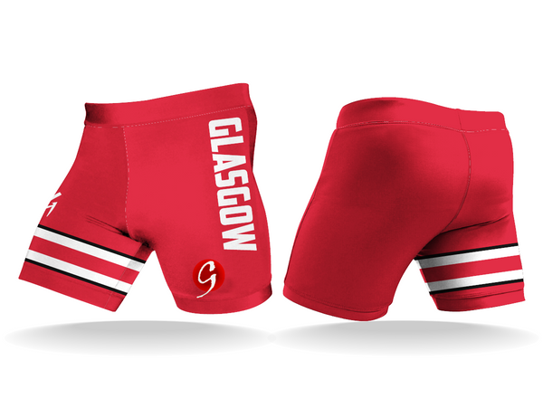 Glasgow Trained Compression Shorts (Red)